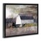 Stupell Industries Stormy Sky Country Farm Barn Framed Floater Canvas Wall Art